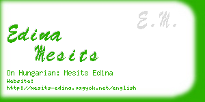 edina mesits business card